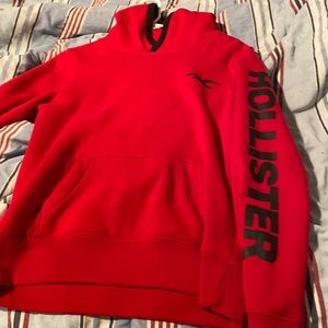 Black on red vintage hollister hoodie Size XS